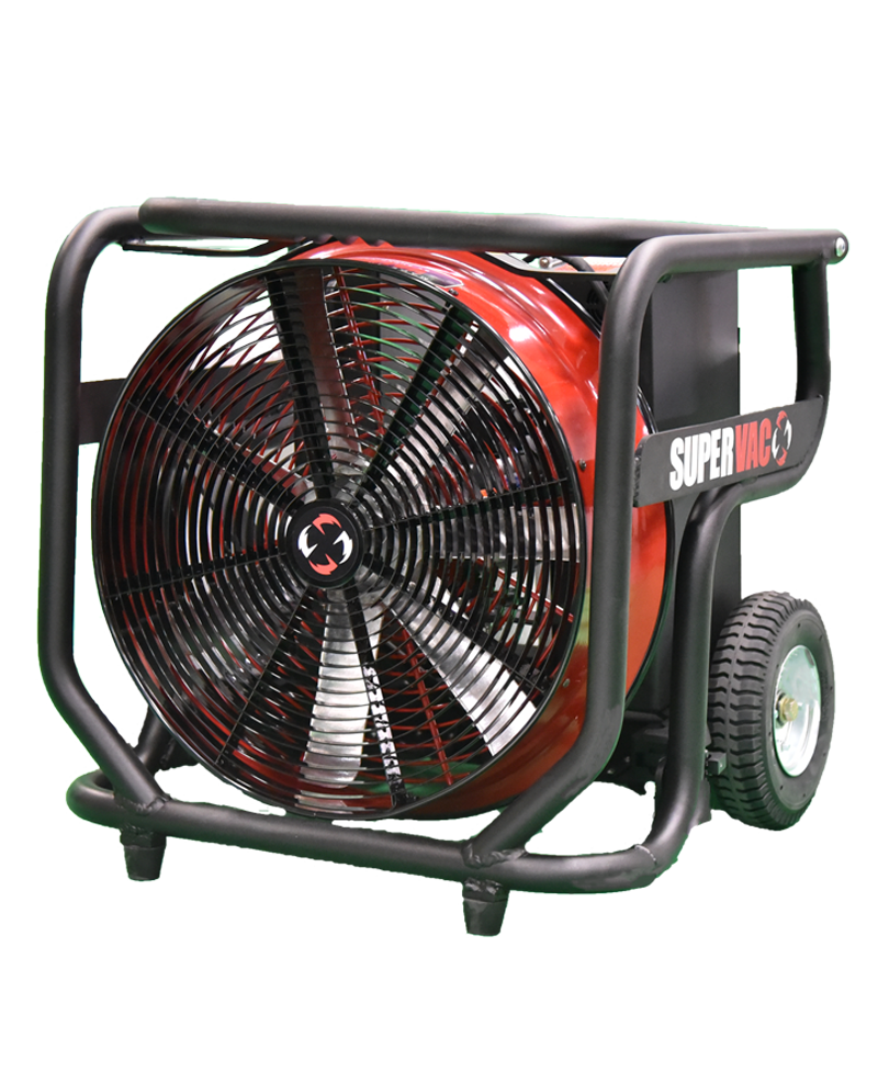 V18B, Battery Powered, Variable Speed PPV Super Vac Ventilation Fans