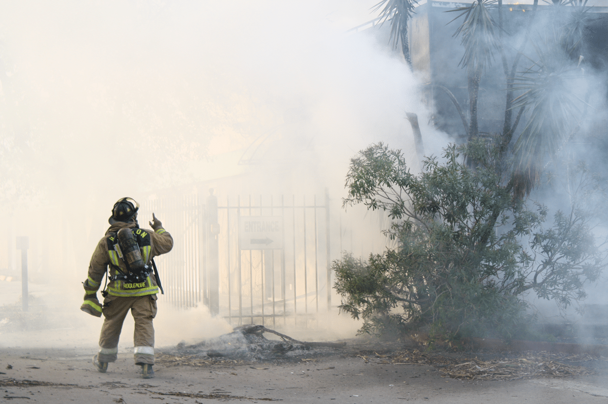 Gas Smoke Ejectors Fire Smoke Scene
