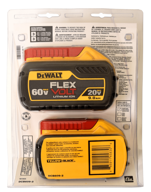 Battery Additions: DeWalt FLEXVOLT 9Ah Batteries (2 Pack) (BD09-X2)