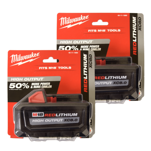 Battery Additions: Milwaukee 8Ah Batteries (2 Pack) (BL08-X2)